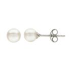 Pearlustre By Imperial Freshwater Cultured Pearl Stud Earrings - 5 Mm, Women's, White