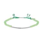 Lc Lauren Conrad Beaded Slipknot Bracelet, Women's, Green