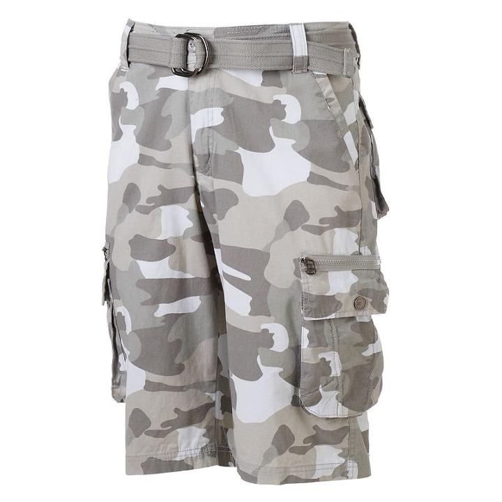 Men's Xray Belted Cargo Shorts, Size: 36, White