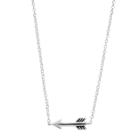 Love This Life Sterling Silver Arrow Necklace, Women's