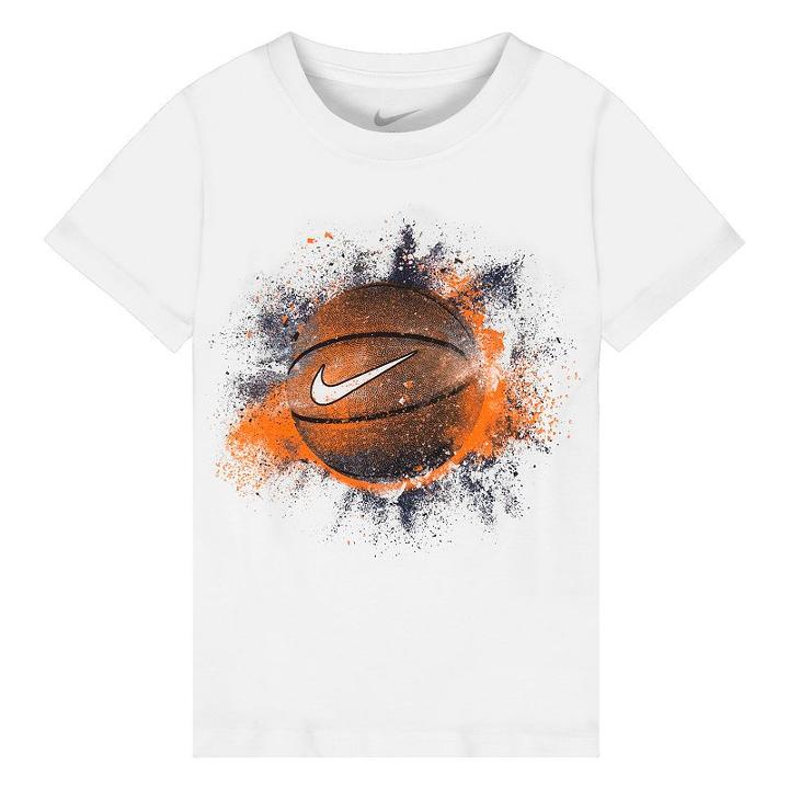 Boys 4-7 Nike Exploding Basketball Graphic Tee, Size: 6, White Oth