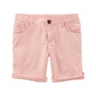 Girls 4-8 Carter's Rolled Cuff Shorts, Size: 5, Pink