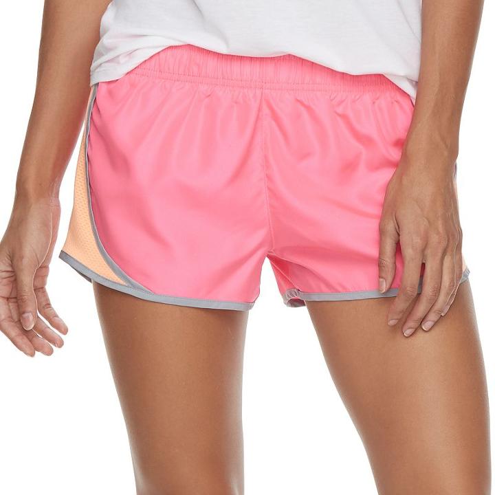 Juniors' So&reg; Side-stripe Running Shorts, Girl's, Size: Xs, Brt Pink
