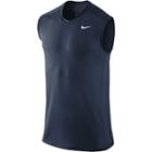 Men's Nike Dri-fit Base Layer Fitted Cool Sleeveless Top, Size: Small, Light Blue