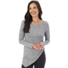 Women's Apt. 9&reg; Asymmetrical Popover Top, Size: Regular, Silver