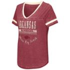 Women's Campus Heritage Arkansas Razorbacks Gunther Jersey Tee, Size: Large, Med Red