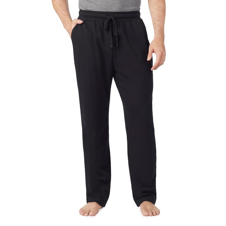 Men's Cuddl Duds Lounge Pants, Size: Xl, Black