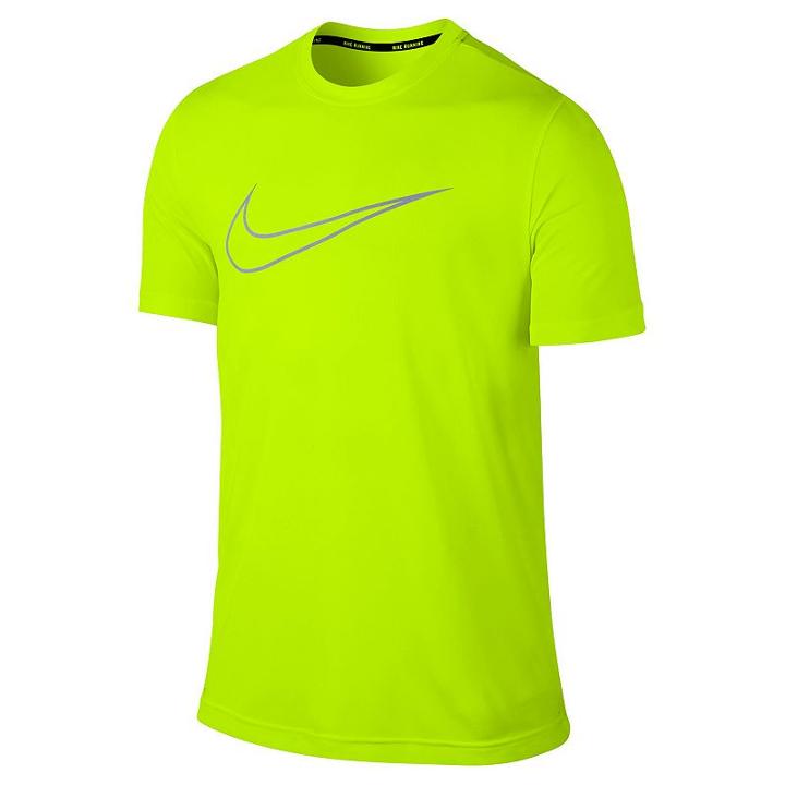 Men's Nike Flash Challenger Dri-fit Running Tee, Size: Xl, Drk Yellow