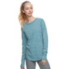Women's Tek Gear&reg; Crewneck Long Sleeve Tee, Size: Small, Dark Blue