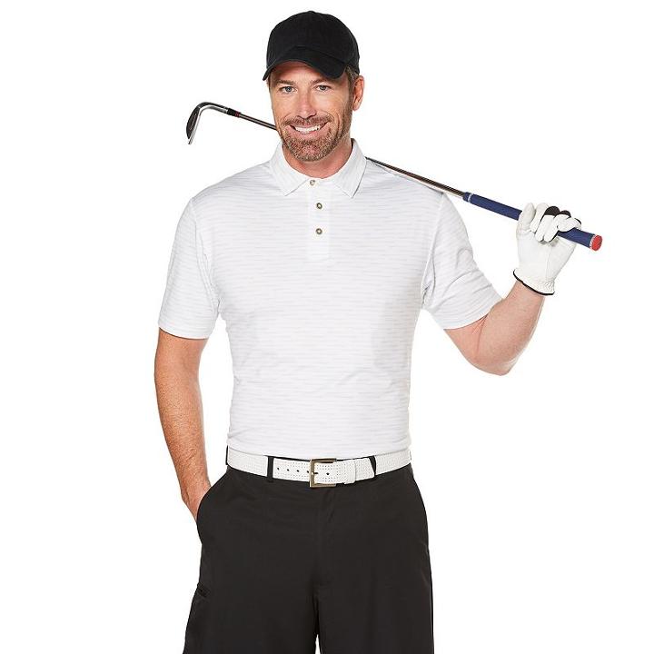 Men's Grand Slam Regular-fit Motionflow 360 Performance Golf Polo, Size: Xxl, White