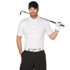 Men's Grand Slam Regular-fit Motionflow 360 Performance Golf Polo, Size: Xxl, White
