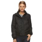 Women's Neo-i By Orobos Puffer Bomber Jacket, Size: Medium, Black