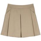 Girls 4-16 Chaps School Uniform Box-pleated Skort, Size: 10, Med Beige