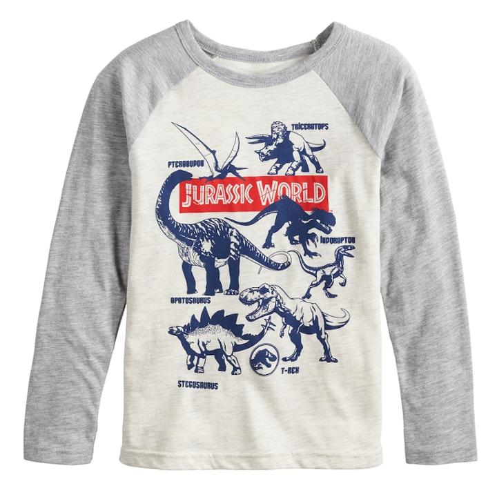 Boys 4-12 Jumping Beans&reg; Jurassic World Raglan Graphic Tee, Size: 5, Brown/gr (oat/ Gr)
