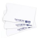 Samsonite Rfid Credit Card Sleeves 3-pk, Adult Unisex, White