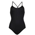 Juniors' Lemon & Bloom Ribbed Low Back Bodysuit, Teens, Size: Medium, Black
