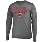Men's Campus Heritage Wisconsin Badgers Long-sleeved Tee, Size: Small, Red Overfl