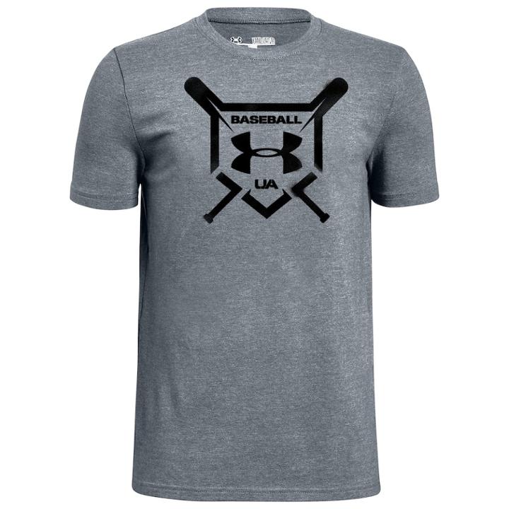 Boys 8-20 Under Armour Baseball Squad Tee, Size: Medium, Med Grey