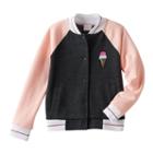 Girls 4-10 Jumping Beans&reg; Colorblock Ice Cream Bomber Jacket, Girl's, Size: 8, Med Grey