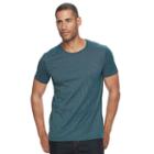 Men's Apt. 9&reg; Texture-striped Stretch Tee, Size: Small, Turquoise/blue (turq/aqua)