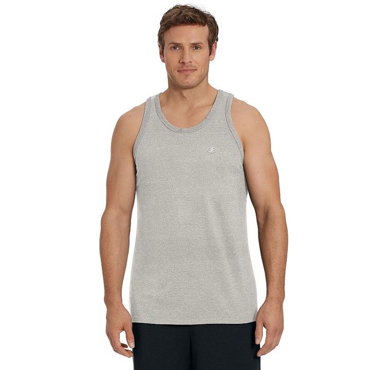 Men's Champion Classic Jersey Tank, Size: Xl, Dark Grey
