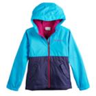 Girls 4-18 Columbia Rain To Fame Jacket, Size: M(10-12), Dark Blue