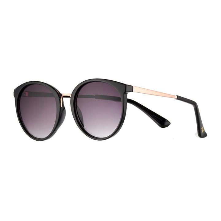 Lc Lauren Conrad 57mm River Round Gradient Sunglasses, Black