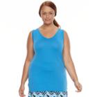 Plus Size Soybu Lola Scoopneck Yoga Tank, Women's, Size: 1xl, Blue Other