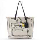 Reed Painter Tote, Women's, White Oth