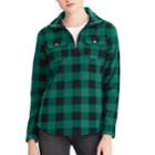 Women's Chaps Printed 1/4-zip Pullover, Size: Xs, Green