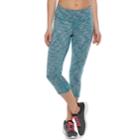 Women's Tek Gear&reg; Reversible Capri Leggings, Size: Small, Turquoise/blue (turq/aqua)