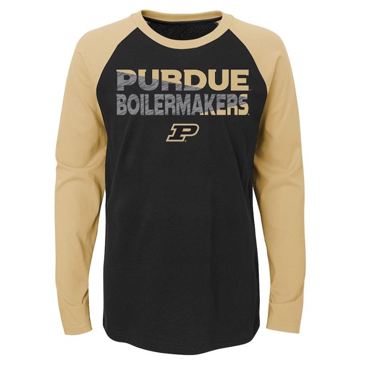 Boys 4-18 Purdue Boilermakers Flux Tee, Size: 16-18, Black