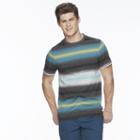 Men's Urban Pipeline&reg; Striped Crewneck Tee, Size: Medium, Turquoise/blue (turq/aqua)