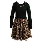 Girls 7-16 Emily West Leopard Print Skirt Dress, Size: 10, Oxford