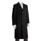 Men's Jean-paul Germain Classic-fit Sander 45-in. Wool-blend Top Coat, Size: 46 Long, Black