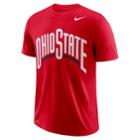 Men's Nike Ohio State Buckeyes Wordmark Tee, Size: Xl, Red