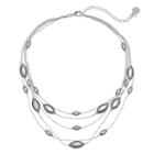 Dana Buchman Marquise Multi Strand Necklace, Women's, Silver