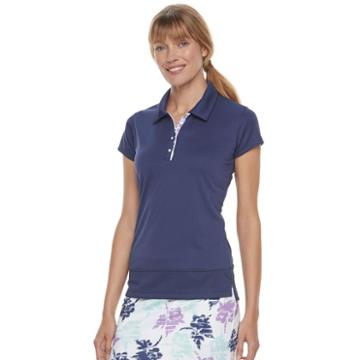 Women's Pebble Beach Vented Short Sleeve Polo, Size: Small, Blue