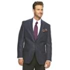 Men's Chaps Classic-fit Faux-suede Sport Coat, Size: 40 - Regular, Blue (navy)