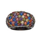 Sophie Miller Lab-created Blue Spinel & Cubic Zirconia Dome Ring, Women's, Size: 5, Multicolor