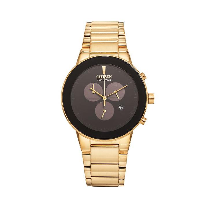 Citizen Eco-drive Men's Axiom Stainless Steel Chronograph Watch - At2242-55e, Yellow