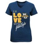 Girls 7-16 Marquette Golden Eagles In Love Tee, Girl's, Size: L(14), Blue