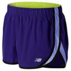 Women's New Balance Accelerate Woven Workout Shorts, Size: Large, Drk Purple
