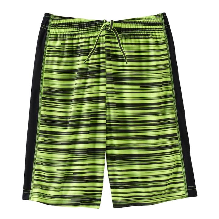 Boys 8-20 Tek Gear&reg; Sky Striped Performance Athletic Shorts, Size: Xl(18/20), Brt Yellow