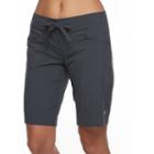 Women's Free Country Cover-up Bermuda Board Shorts, Size: Medium, Dark Grey