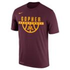 Men's Nike Minnesota Golden Gophers Dri-fit Basketball Tee, Size: Small, Brt Orange