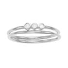 Love This Life Sterling Silver 3-stone Cubic Zirconia Ring Set, Women's, Size: 7