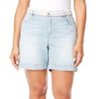 Plus Size Gloria Vanderbilt Marisa Jean Shorts, Women's, Size: 18 W, Med Blue