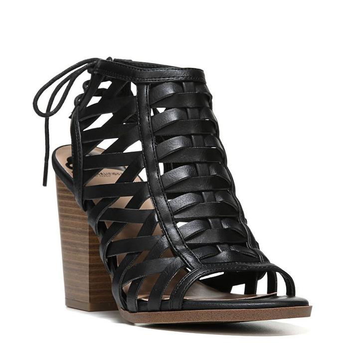 Fergalicious Vizion Women's High Heel Sandals, Size: 9, Black