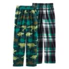 Boys 6-18 Cuddl Duds 2-pack Dino Lounge Pants, Size: 6-7, Green Oth